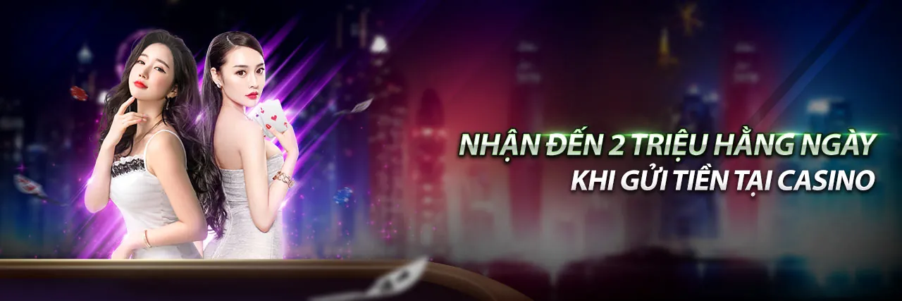 Hình ảnh chính 8day Casino với các trò chơi cá cược sôi động